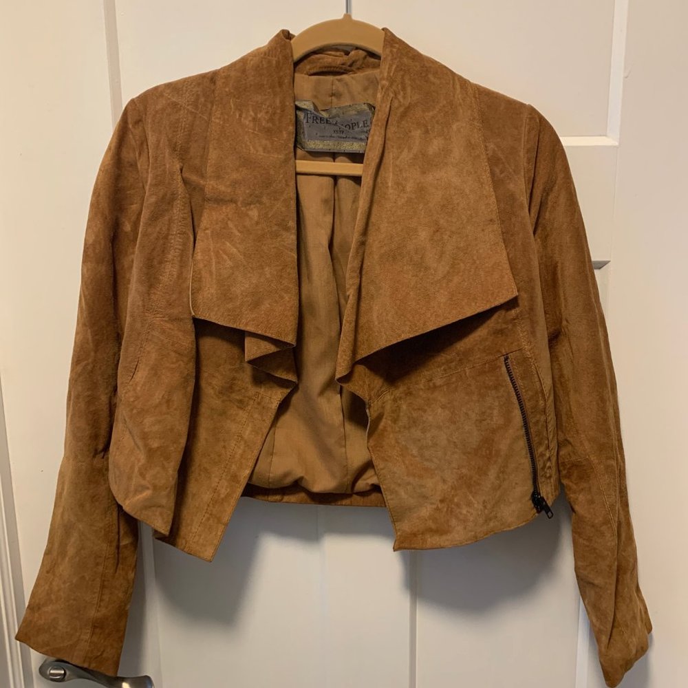 Free People Brown Suede Jacket